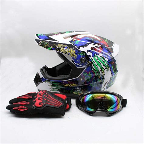 Aohuada Adult Motocross Helmet Dirt Bike ATV Motorcycle Helmet Road ...