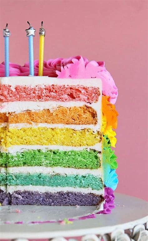 Rainbow Birthday Cake - i am baker