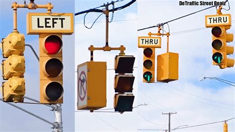 3M Traffic Lights & Left Turn Arrow Thru Signals | Vernor & Dix - YouTube