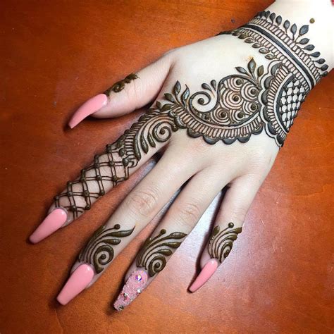 Simple Arabic Mehndi Designs for Left Hand - K4 Fashion