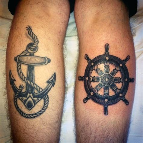 70 Ship Wheel Tattoo Designs For Men - A Meaningful Voyage