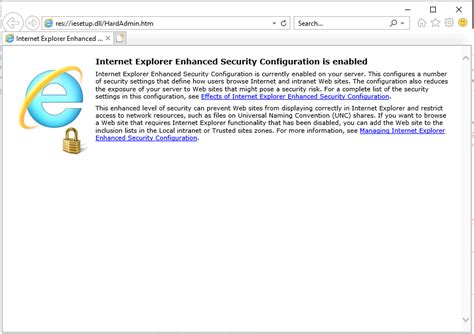 How to Disable Internet Explorer Enhanced Security Configuration in ...