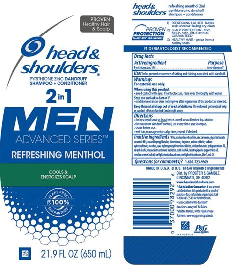 BUY Pyrithione Zinc (Head And Shoulders Men Advanced Series Refreshing ...