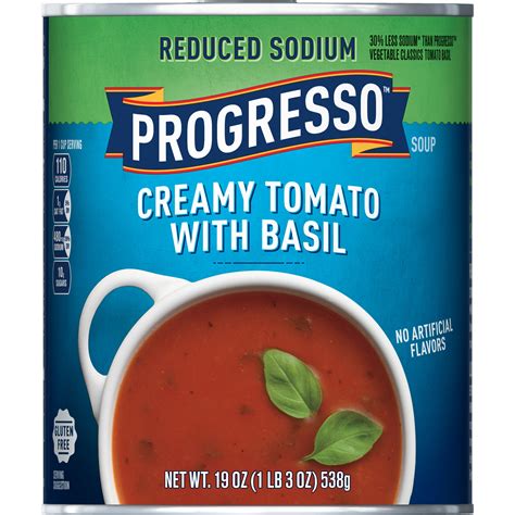 Progresso Reduced Sodium Creamy Tomato Basil Soup | Pick Up In Store ...