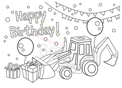 15+ Birthday coloring pages free printable ideas