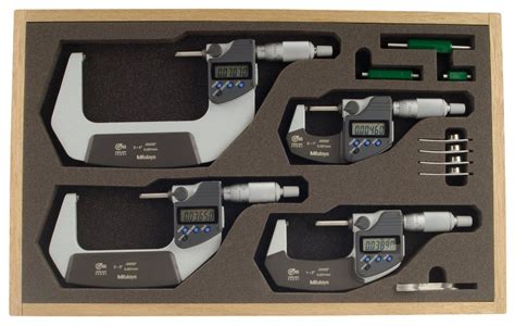 293-961-30 Mitutoyo Digital Micrometer Set 0-4" – GreatGages