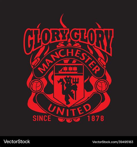 Glory manchester united Royalty Free Vector Image