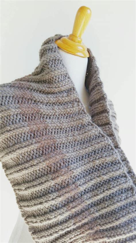 Circle Scarf, Knit Scarf, Knit Cowl, Knit Alpaca Scarf, Stripe Scarf ...