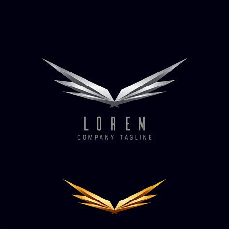 luxury wings logo design concept template 606298 Vector Art at Vecteezy