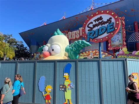 Construction Walls Go Up Around The Simpsons Ride at Universal Studios ...