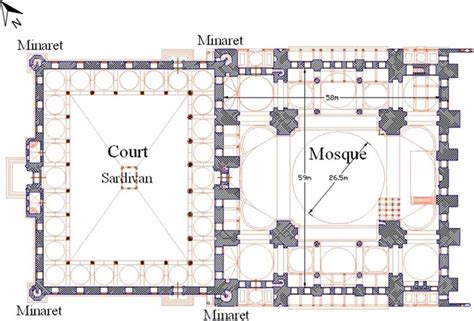 Blue Mosque Floor Plan