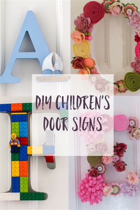 DIY Children's Room Door Letters