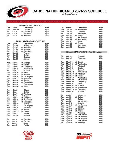 Carolina Hurricanes Schedule 2024 - Abbe Lindsy