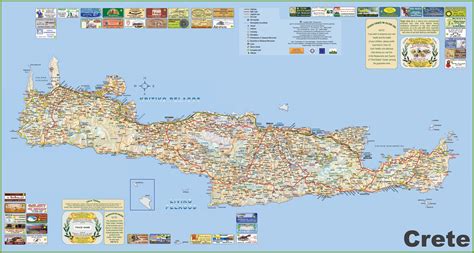 Crete tourist map