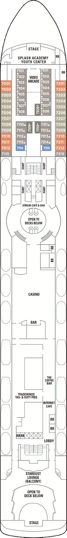 Norwegian Sky Deck Plans- Norwegian Cruise Line Norwegian Sky Cruises ...