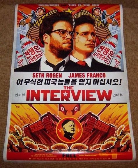 The Interview Genuine Movie Poster, 27"x 40" Size, Fast Free Shipping ...