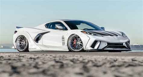 Widebody Kit And Wheels Come Together To Create A Crazy C8 Corvette ...