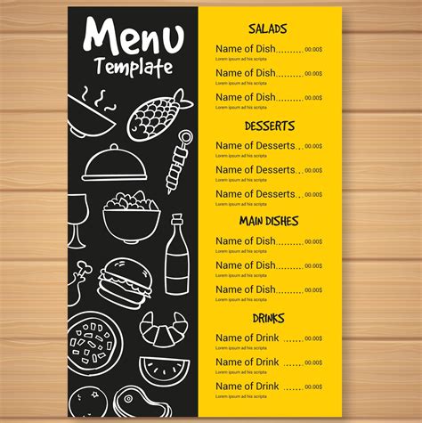 Fast Food Menu Card #foodie #menucard | Menu card design, Food menu ...