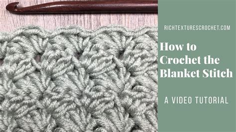 Blanket Stitch - How to Crochet - YouTube