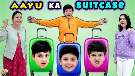 AAYU KA SUITCASE | Short movie on family trip | Aayu and Pihu Show ...