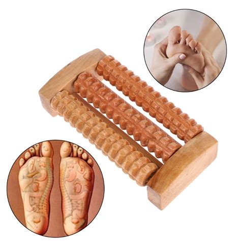 Wooden Foot Massage Roller Massage Feet Plantar Fasciitis Roller ...