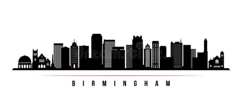 Birmingham Skyline Horizontal Banner. Stock Vector - Illustration of cathedral, downtown: 187663914