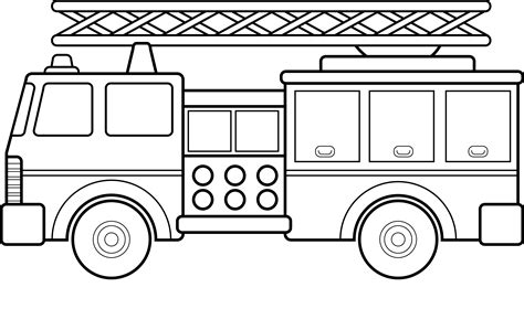 Free Printable Fire Truck Coloring Pages For Kids