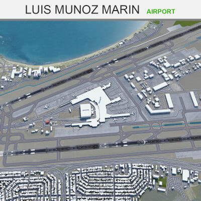 Luis Munoz Marin International Airport - 3D Model by 3dstudio