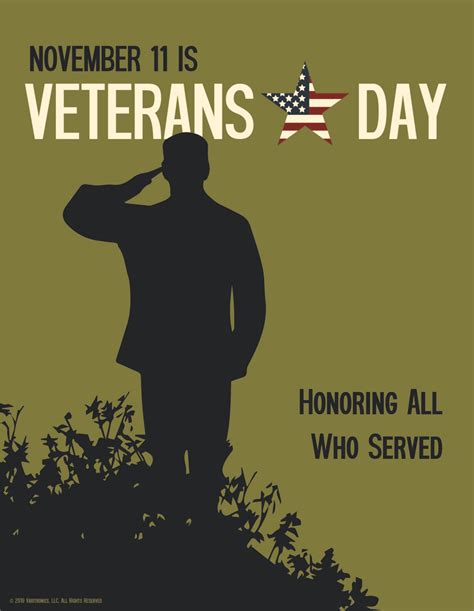 Veterans Day Posters Free Printable