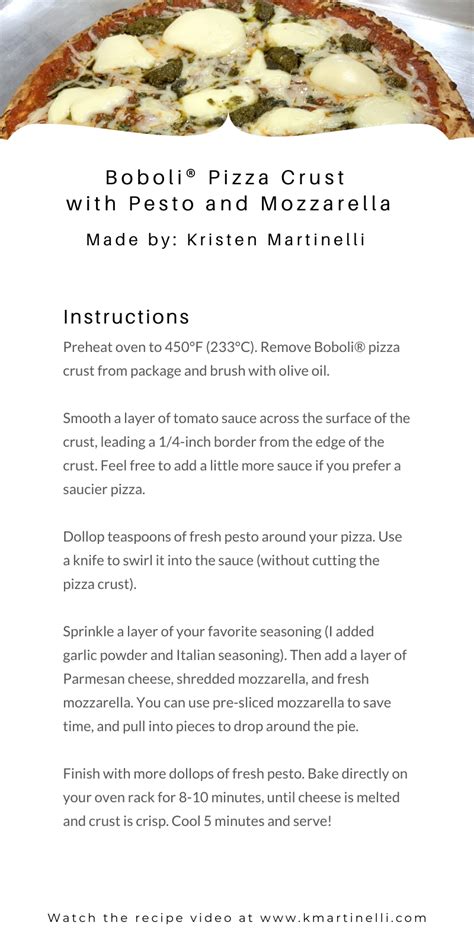 Boboli® Pizza Crust — Kristen Martinelli