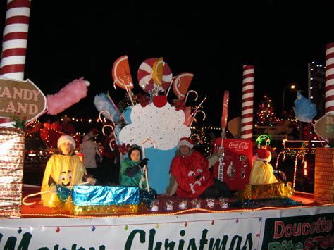 Our "Candy Land" Christmas Parade of Lights float | Christmas parade ...