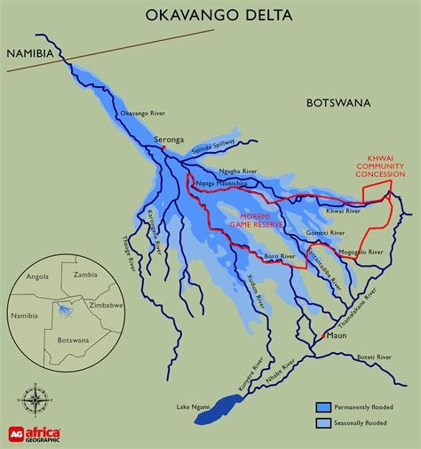 Okavango Delta Map