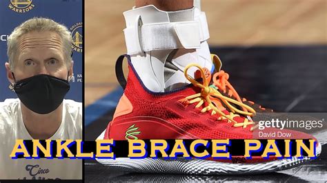 📺 Stephen Curry’s ankle brace “protects…but kinda jams into his leg ...