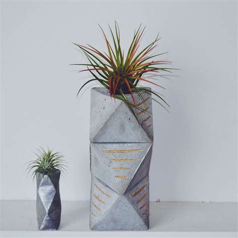 Giant geometric cement planter | Cement planters, Concrete planters ...