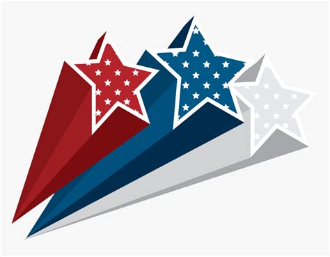 Fourth Of July Stars Clipart, HD Png Download - kindpng