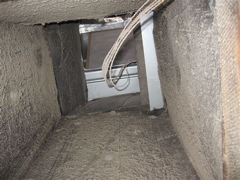 Yuch! This is a view of an air duct before mold remediation at a ...