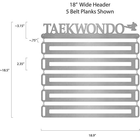 Taekwondo Belt Display - Male | Sport & Running Medal Displays | The ...