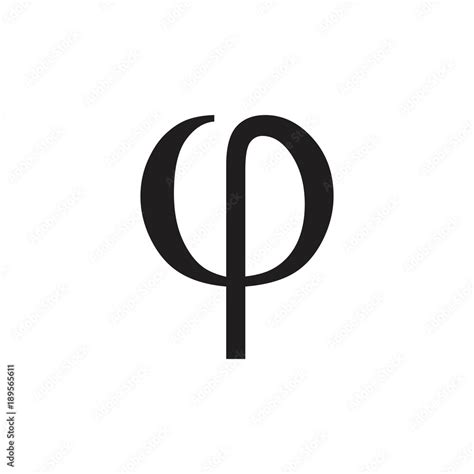 rho letter greek symbol logo vector Stock Vector | Adobe Stock