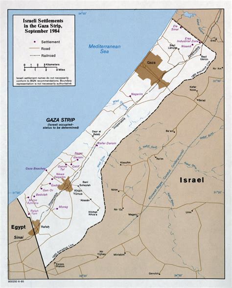 Maps of Gaza Strip | Detailed map of Gaza Strip in English | Road map ...