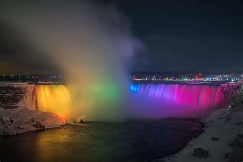 Niagara Falls Light Show - Night Illumination + Schedule