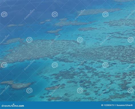 Aerial View of Reef stock image. Image of ocean, aero - 12282673