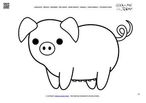 Farm Animal Coloring Pages Pdf