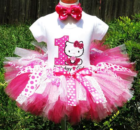 Hello Kitty Birthday Tutu Outfit with Glitz and Glitter Rhinestones ...