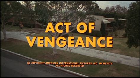 Cool Ass Cinema: Act of Vengeance (1974) review