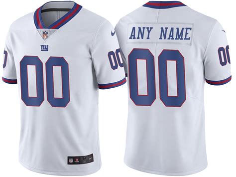 New York Giants Custom Men's Nike Black Golden Limited NFL 100 Jersey