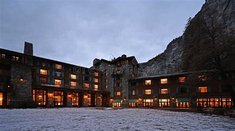 The Ahwahnee Hotel in Yosemite National Park, California in Winter ...