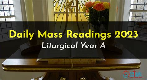 Liturgical Calendar 2023 With Daily Readings – Get Calendar 2023 Update