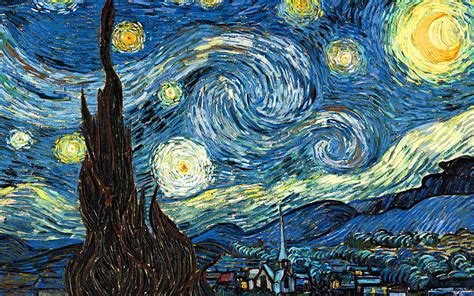 HD wallpaper: Starry Starry night by Vincent Van Gogh, painting, The ...