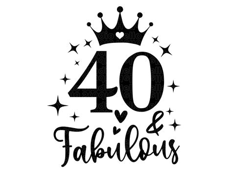 40th Birthday Svg 40th Birthday Birthday Svg 40th Birthday - Etsy