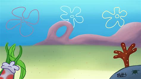 Spongebob Flower Sky Backgrounds - Wallpaper Cave